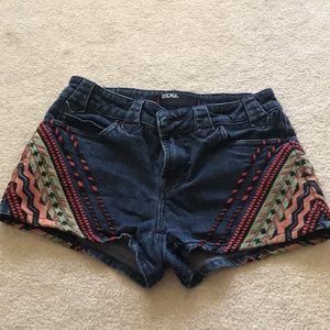 Denim shorts
